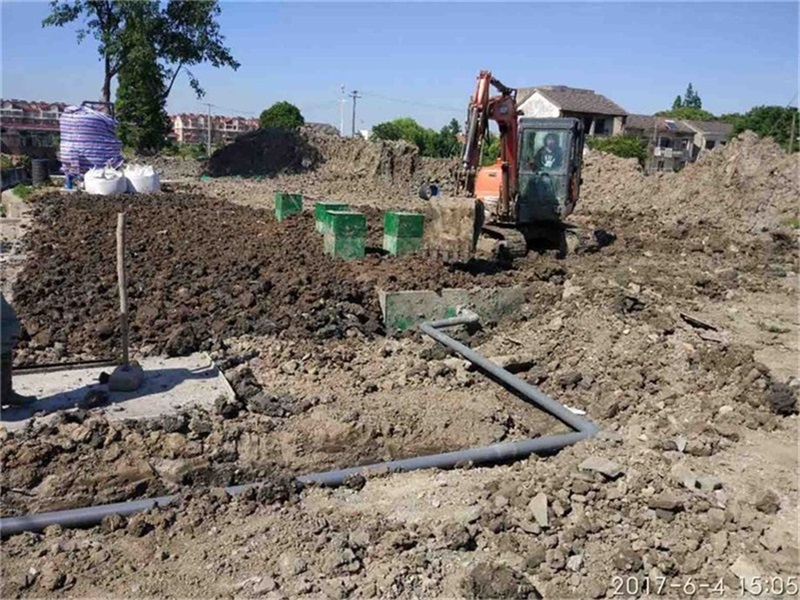 成都市成灌高速石家橋收費(fèi)站AB區(qū)，地埋式生活污水處理系統(tǒng)